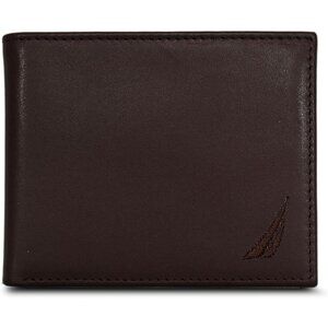 Men's Sail - Brown Bifold Leather Wallet RFID Blocking ID Window Card Slots